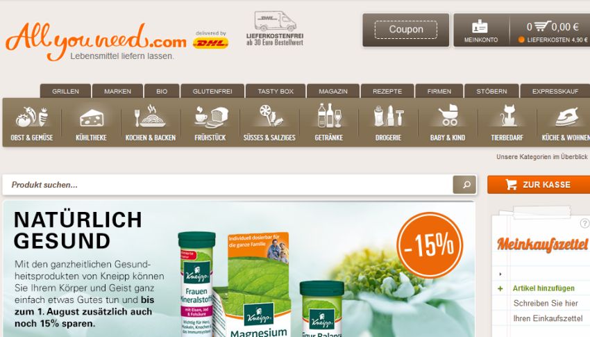 Allyouneed.com Gutschein