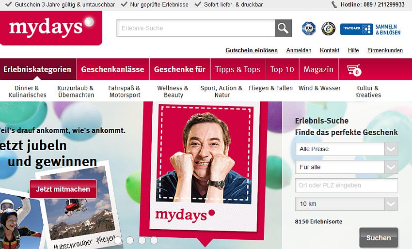 mydays Gutschein