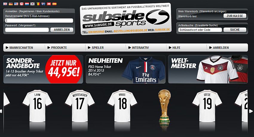 SubsideSports Gutschein